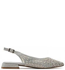 Sandały Menbur srebrne damskie 