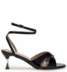 Sandały na szpilce Sergio Bardi czarne 