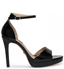 Sandały na szpilce Nine West czarne 