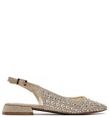 Sandały Menbur złote damskie 