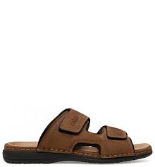 Klapki Rieker brązowe męskie 