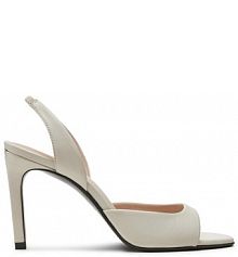 Sandały na szpilce Calvin Klein écru 