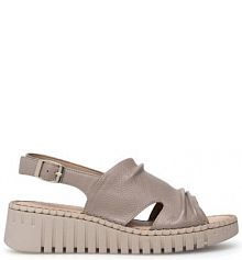 Sandały na koturnie Lasocki beżowe 