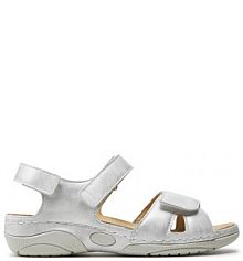 Sandały Berkemann srebrne damskie 