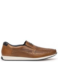 Półbuty wsuwane Rieker brązowe męskie 