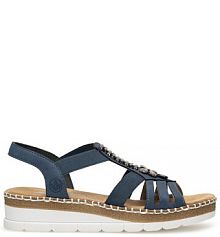 Sandały Rieker granatowe damskie 