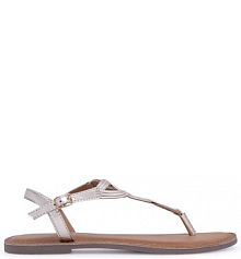 Sandały Sergio Bardi złote damskie 