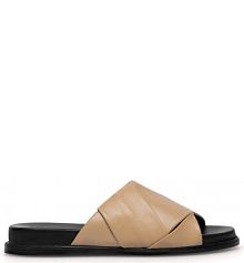 Klapki Sergio Bardi beżowe damskie 