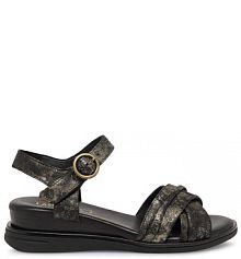 Sandały na koturnie Lasocki czarne 