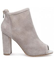 Botki na słupku Sergio Bardi beżowe 