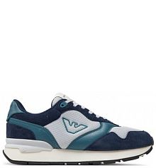 Sneakersy Emporio Armani granatowe męskie 