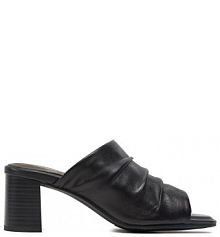 Klapki na słupku Tamaris czarne 