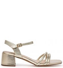 Sandały na słupku Sergio Bardi złote 