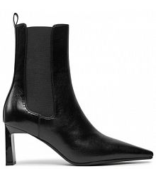 Botki na słupku Armani Exchange czarne 