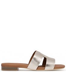 Klapki Sergio Bardi złote damskie 