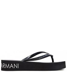 Klapki Emporio Armani czarne damskie 