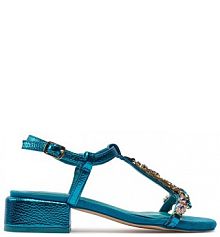 Sandały Menbur niebieskie damskie 