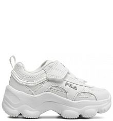 Buty na rzepy Fila białe dziecięce 