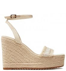 Sandały na koturnie Aldo białe 