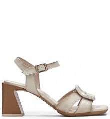 Sandały na słupku Hispanitas białe 