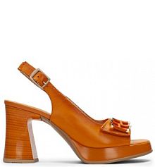 Sandały na słupku Hispanitas pomarańczowe 