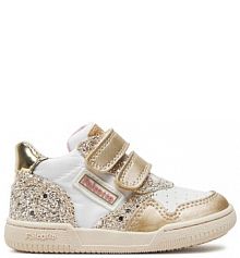 Buty na rzepy Naturino złote dziecięce 