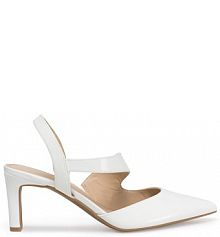 Sandały na szpilce Sergio Bardi białe 