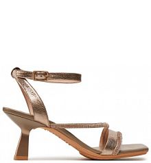 Sandały na słupku Hispanitas złote 