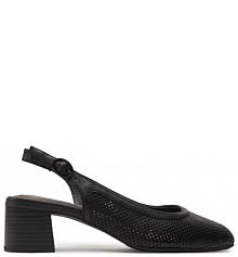 Sandały na słupku Tamaris czarne 