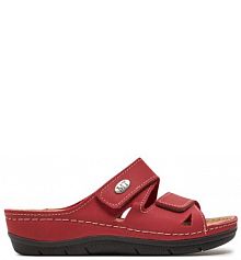 Klapki Marco Tozzi czerwone damskie 