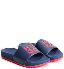 Klapki HUGO  granatowe dziecięce G00095.27.35