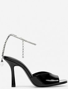 Sandały na obcasie EVA MINGE czarne STEPHANIE-V1051L-01