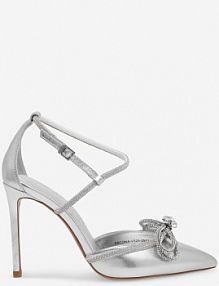 Czółenka EVA MINGE srebrne ANCONA-V325-25531