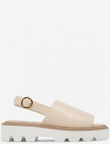 Sandały na obcasie Badura beżowe WFA2728-1