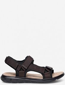 Sandały Lanetti brązowe męskie MSS20230-13