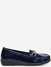 Mokasyny Clara Barson granatowe damskie WYL0310-XX