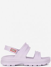 Sandały na obcasie Hunter fioletowe WFD4036EVA-TME