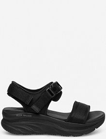 Sandały na obcasie Skechers czarne D'LUX WALKER 119824 BBK