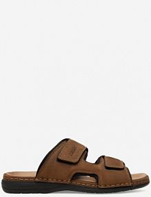 Klapki Rieker brązowe męskie 25559-25 BRĄZOWY