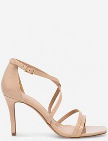 Sandały na obcasie Jenny Fairy beżowe LS5946-01