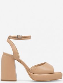 Sandały na obcasie Jenny Fairy beżowe WYL3802-2