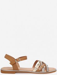 Sandały na obcasie Jenny Fairy złote WYL0710-11