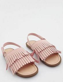Sandały z frędzlami Reserved pastelowy/róż dziecięce 084AK-03X