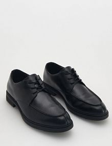 Skórzane półbuty Reserved czarne męskie 381AI-99X