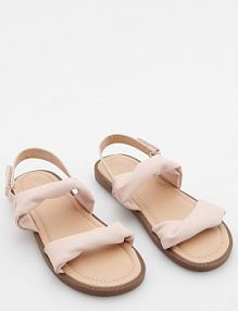 Sandały z imitacji skóry Reserved pastelowy/róż dziecięce 557AH-03X