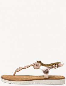 Japonki Tamaris metaliczny damskie