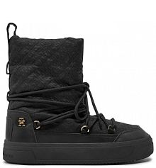 Śniegowce Tommy Hilfiger czarne damskie 