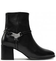 Botki na słupku Calvin Klein czarne 