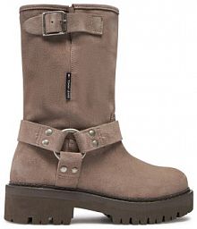 Botki Tommy Jeans szare damskie 