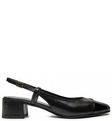 Sandały na słupku TORY BURCH czarne 